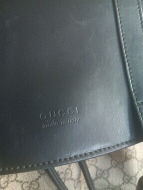 Gucci supreme double buckle canvas backpack large